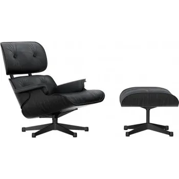 Křeslo Lounge Chair & Ottoman Black ash asphalt