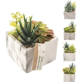 umělá květina Květina UH/ker. v květináči 9x9x13 cm 6ASS