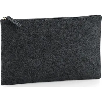 Kosmetická taška BagBase Plstěné pouzdro BG725 Charcoal Melange 26 x 17 cm