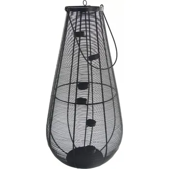 Svícen Svícen kov černý 30x30x62 cm