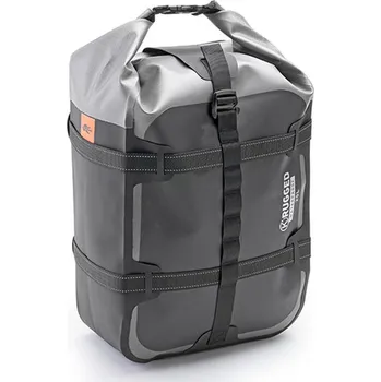 Zavazadlo na motocykl KAPPA brašna na sedadlo / kufr 20L 100% voděodolný barva černo-stříbrná (K RUGGED) (45X27X19cm) (KAPPA brašna na sedadlo / kufr 20L 100% voděodolný barva černo-stříbrná (K RUGGED) (45X27X19cm))