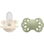 BIBS Infinity Symetrické silikonové dudlíky 2ks - velikost 2 - Ivory / Sage