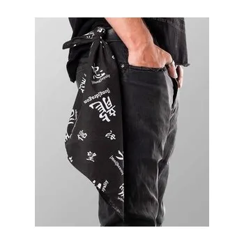 Šátek Šátek s bílými čínskými znaky