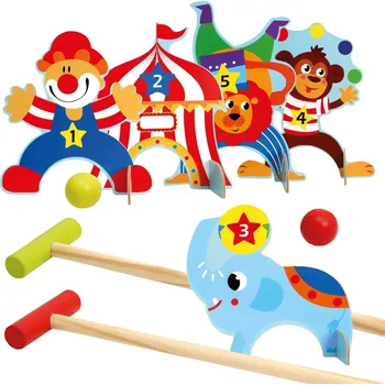 kroket BINO Cirkus dětská sada na kroket 83643 pro 2 hráče