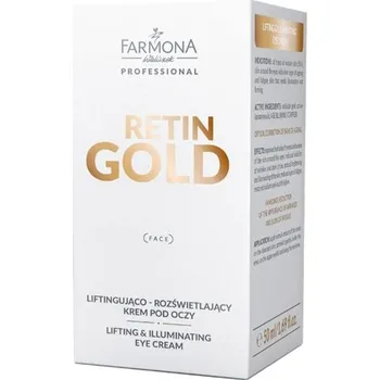 Kosmetika na nohy ACTIVESHOP FARMONA RETIN GOLD liftingový a rozjasňující oční krém 50 ml