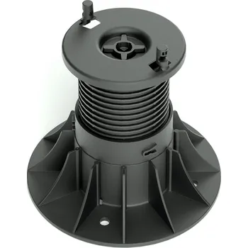 Rektifikační terč se samonivelační hlavou H 150-210 na rošt (Nastavitelná výška od 150 mm do 210 mm | vyrovnaní sklonu až do 10% | únosnost 3000 Kg | základna Ø 210 mm | hlava Ø 133 mm | výška úchytu 24 mm | rozteč 100 mm | samonivelační terče doporučujem