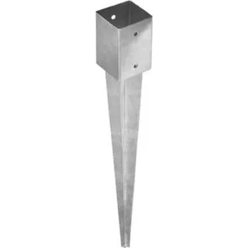 Tesařské kování ADOBY Patka sloupku PSG 90/750 k zarážení 91x750x2mm