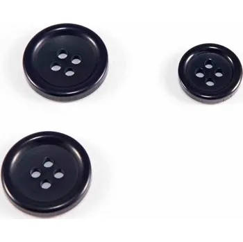 Knoflík Oblekový knoflík - tmavě modrý - průměr 2 cm