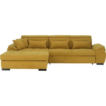 Sedací souprava Sedací souprava, hořčicová, levá, NATIK NEW