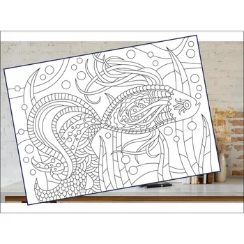 Radost v písku Šablona na pískování ryba v řasách Varianta: A4 (210 × 297 mm)