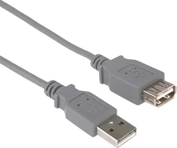 Datový kabel Kabel USB 2.0 AA prodlužovací 4,5 m šedý
