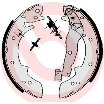 Brzdová čelist Sada brzdových čelistí BREMBO BRES68511