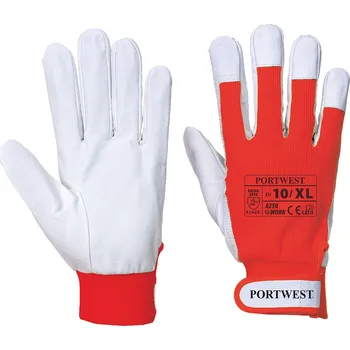 Pracovní rukavice PORTWEST TERGSUS A250 / Kombinované rukavice - červená XL