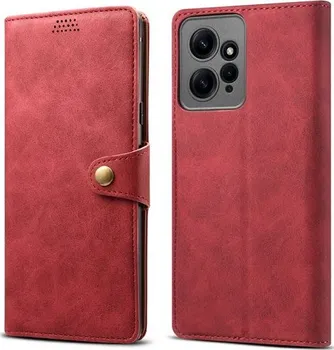 Pouzdro na mobilní telefon Lenuo Leather pro Xiaomi Redmi Note 12 červené