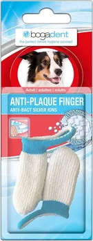 Péče o psí chrup Bogar Bogadent Anti-Plaque prst pro dospělé psy 2 ks