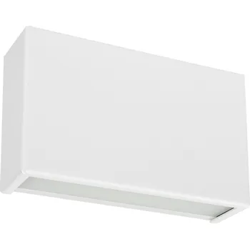 Nástěnné svítidlo Linea Light 8255M Box_W, bílé nástěnné svítidlo se svícením nahoru/dolů, 10W LED 2700K, délka 13,9cm