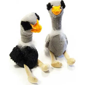 Dveřní zarážka plyš pštros 12x25x30 cm