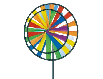 Zahradní dekorace Günther Twin Wheel větrník barevný
