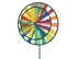 Zahradní dekorace Günther Twin Wheel větrník barevný