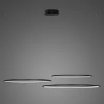 Altavola Design Ledowe Okręgi závěsné svítidlo 3x68 W černá LA075/CO3_80_in_4k_black