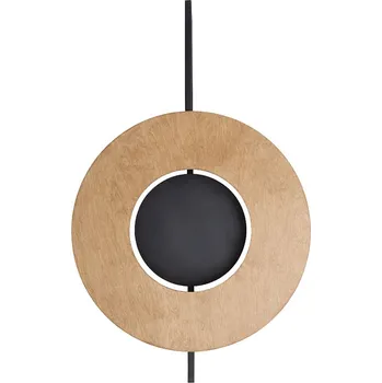 Nástěnné svítidlo Nowodvorski Lighting Sunset Natural A nástěnné svítidlo 2x12 W černá-dřevo 10576