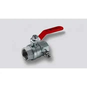 Vodovodní kohout TIEMME 1"1/2 kulový kohout s odvodněním, MMP, plnoprůtokový