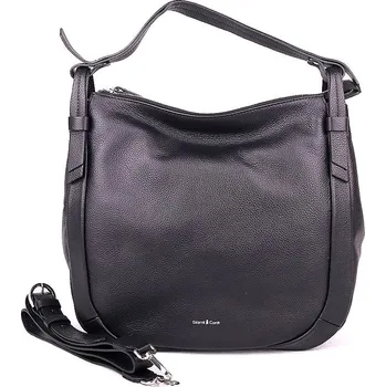 Kabelka Velká dámská luxusní kožená kabelka na rameno Gianni Conti 900 černá | KabelkyproVas.cz