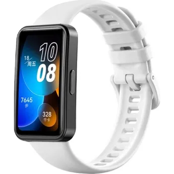 eses Silikonový řemínek pro Huawei Band 8, 9 a 10 - Bílý