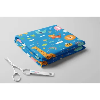 Fleece antipilling, Jungle Barva: Tyrkysová