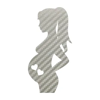 Samolepicí dekorace na vozidlo Maminka v autě 004 levá čekáme dvojčátka (52 - 3D karbon stříbrný) SAMOLEPKA NA AUTO, NÁLEPKA, FÓLIE, POLEP, TUNING, VLASTNÍ TEXT, TISK, AUTOSAMOLEPKY.cz, POLEPY, OBRÁZEK, LOGO, 3D STICKERS