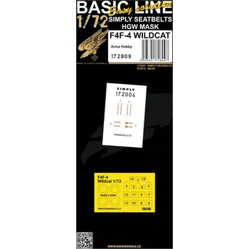 Plastikový model 1/72 F4F-4 Wildcat (ARMA H.) BASIC LINE