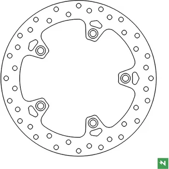 Brzda pro motocykl NEWFREN brzdový kotouč zadní BMW F 650GS 800/ K1200/ R1200 (265X136X4,5) (5X10mm) (NEWFREN brzdový kotouč zadní BMW F 650GS 800/ K1200/ R1200 (265X136X4,5) (5X10mm))