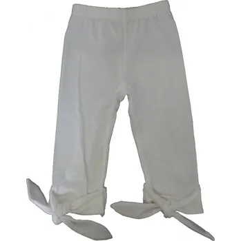 Dívčí legíny Tepláky/Legíny 3/4 délka bavlna - MAŠLE bílé - vel.86