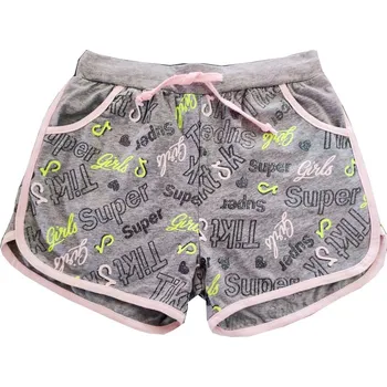 Dívčí kraťasy Dívčí kraťasy Kugo FS6506 - šedá Barva: Šedá, Velikost: 140