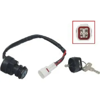 Startér BRONCO spínač zapalování YAMAHA YFM 80 BADGER 95-01, YFM 80 GRIZZLY 05-08, YFM 80R raptor 02-08, YFB 250 94-00, YFM 350 BIG BEAR/MOTO 4/WOLVERINE/WARRIOR 95-01, YFM 400 KODAK 93-01, YFM 660 GRIZZLY 98-01 (4GB-82510-00-00) (BRONCO spínač zapalování YAMAHA)