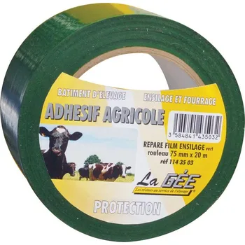Lepicí páska Lepící opravná páska na senážní, silážní fólie a plachty zelená šířka 75 mm délka 20 m