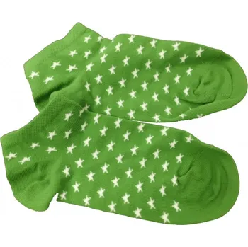 Ponožky dětské kotníkové - HVĚZDIČKY zelené - vel.22-24cm