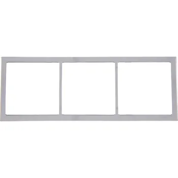 Inprojal Krycí rámeček 3-násobný 62x168mm, stříbrný chrom (volný)