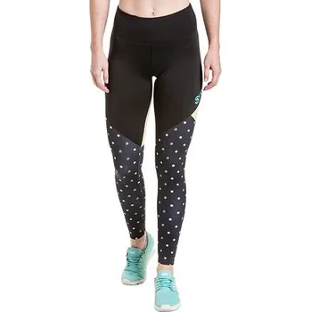 Dámské legíny Meatfly dámské legíny Arabel Color Dots/Yellow | Puntíky | Velikost L