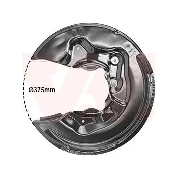 Auto-moto Ochranný plech proti rozstřikování, brzdový kotouč VAN WEZEL 0334378
