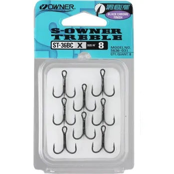 Rybářský háček Owner Trojháček ST36 Velikost: 12