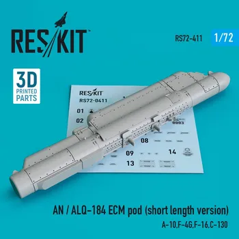 Plastikový model 1/72 AN / ALQ-184 ECM pod (short length version)