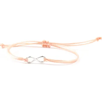 Náramek Moni náramek nekonečno lososová šňůrka