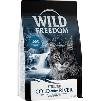 Krmivo pro psa 6,5kg Wild Freedom Adult "Cold River" Sterilised losos - bez obliovin