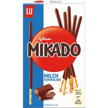 MIKADO KŘUPAVÉ SUŠENKOVÉ TYČINKY MLÉČNÁ ČOKOLÁDA NĚMECKO!