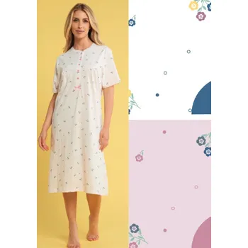 Dámská noční košile Dámská noční košile Karelpiu KC4043 Bílá M