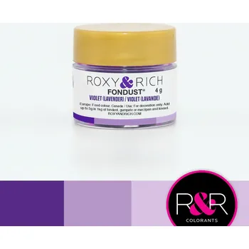 Potravinářské barvivo ROXY & RICH BARVA ROZPUSTNÁ VE VODĚ FONDUST - FIALOVÁ VIOLET 4g