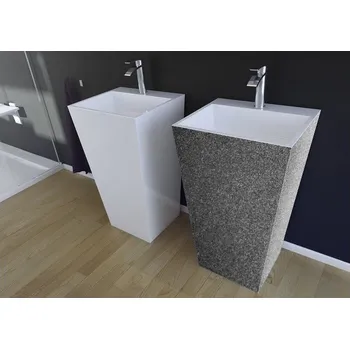 Umyvadlo Hopa Vera Glam Volně stojící umyvadlo 50x42x85 cm, grafitová, KELUZGLAM03