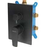 Novaservis Podomítková baterie s boxem 3 vývody, METALIA 58, BOX58051RX,5