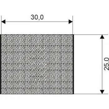 Těsnění do okna a dveří 022530 Profilové těsnění 25x30